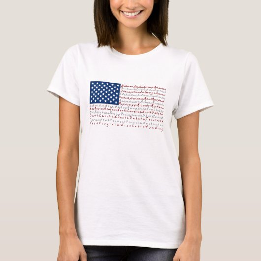 Patriotic USA Flag T - Shirt (Vorderseite)