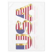 Patriotic USA Flag Tableclout Tischdecke (Vorderseite)