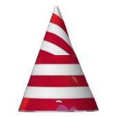 Patriotic USA Flaggenherzen mit Kalligrafietext Partyhütchen (Rechts)