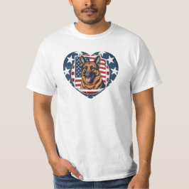 Patriotic USA German Shepherd T-Shirt