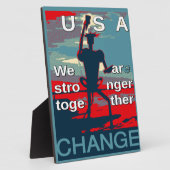 Patriotic USA Hope Graphic Art Print Design Fotoplatte (Seite)