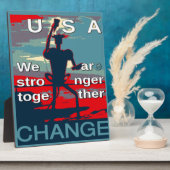 Patriotic USA Hope Graphic Art Print Design Fotoplatte (Seite)