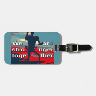 Patriotic USA Hope Graphic Art Print Design Gepäckanhänger
