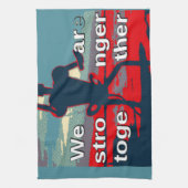 Patriotic USA Hope Graphic Art Print Design Handtuch (Vertikal)