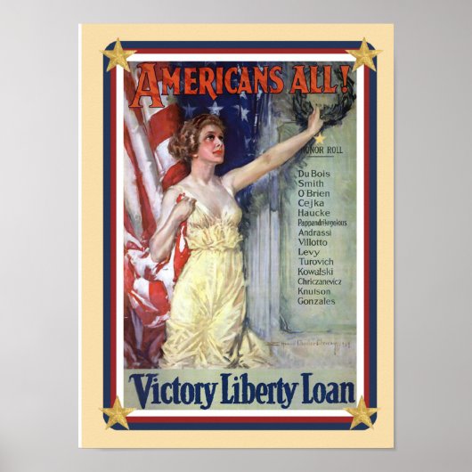 Patriotic USA - Liberty Loan Poster (Vorne)