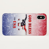 Patriotic USA - Longhorn Steer Case-Mate iPhone Ca Hülle (Rückseite (Horizontal))