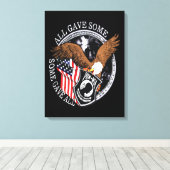 Patriotic USA Militär Wars Eagle Tribut Leinwanddruck (Insitu (Holzboden))