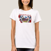 Patriotic USA Montana T-Shirt (Vorderseite)