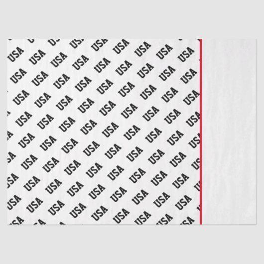 Patriotic USA Muster Two Tone Olympia Sports Fun Seidenpapier (Vorderseite)