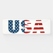 Patriotic USA Outdoor Banner (Horizontal)