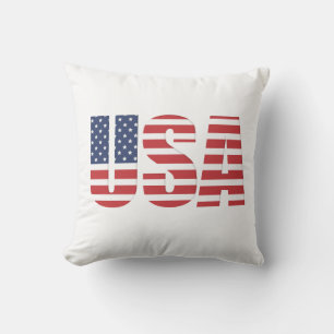 Patriotic USA Outdoor Pillow Kissen