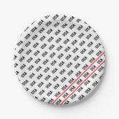 Patriotic USA Pattern Olympischer Sport Spaß Pappteller (Vorderseite)