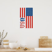 Patriotic USA Poster (Küche)