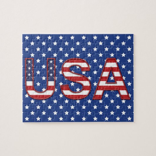 Patriotic USA Puzzle (Horizontal)