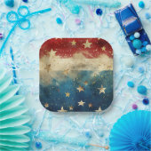 Patriotic USA Red White and Blue Paper Teller (Party)