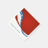 Patriotic USA Red White and Blue with Stars Serviette (Ecke)