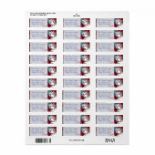 Patriotic USA Statue of Liberty Flag Label (Vorne)