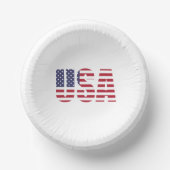 Patriotic USA Stencil 4. Juli Party Matching Pappteller (Vorderseite)