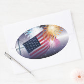 Patriotic USA Sticker (Umschlag)
