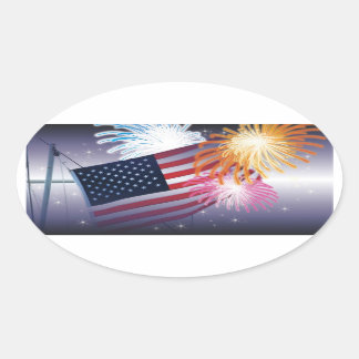 Patriotic USA Sticker
