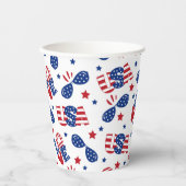 Patriotic USA Summer Pappbecher (Vorderseite)