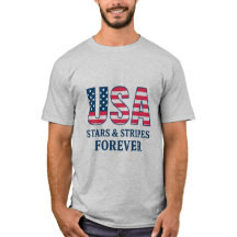 Patriotic USA T - Shirt - T-Shirt für Sterne und S