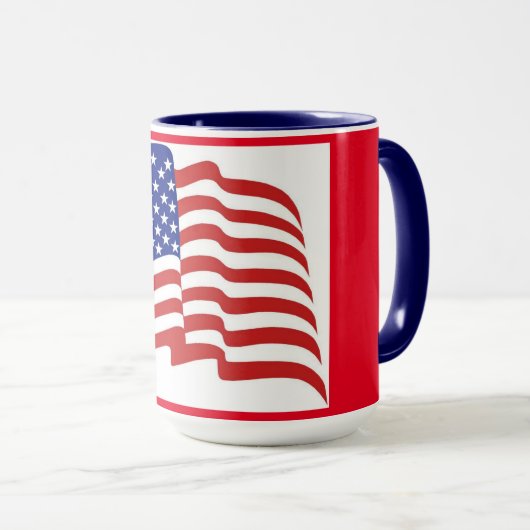 Patriotic USA Tasse (VorderseiteRechts)
