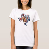 Patriotic USA Texas T-Shirt (Vorderseite)