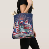 Patriotic USA Tote Bag – Double-Sided American Fla Tasche (Von Nahem)