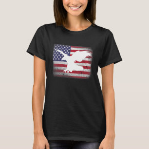 Patriotic USA US-amerikanische Flagge Adler 4. Jul T-Shirt