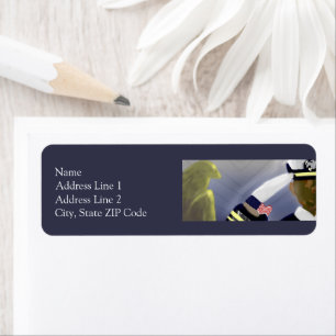 Patriotic USA Veteran Art Return Labels