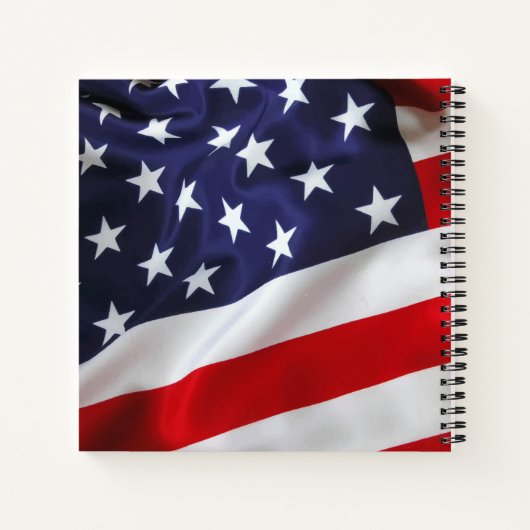Patriotic USA Veteran Memorial Funeral GuestBook Notizblock (Rückseite)