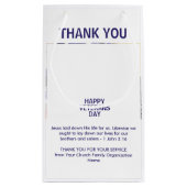 Patriotic USA Vielen Dank VETERANS DAY Kleine Geschenktüte (Rückseite)