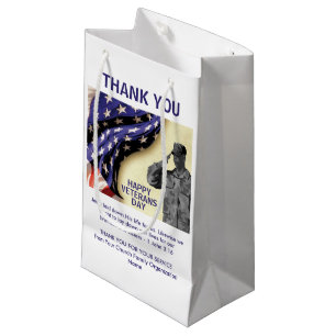 Patriotic USA Vielen Dank VETERANS DAY Kleine Geschenktüte