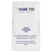 Patriotic USA Vielen Dank VETERANS DAY Kleine Geschenktüte (Vorderseite)