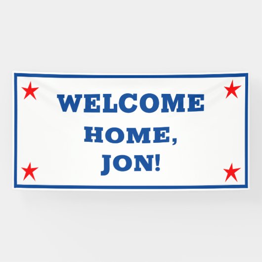 Patriotic USA Welcome Zuhause Banner (Horizontal)
