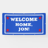 Patriotic USA Welcome Zuhause Banner (Horizontal)