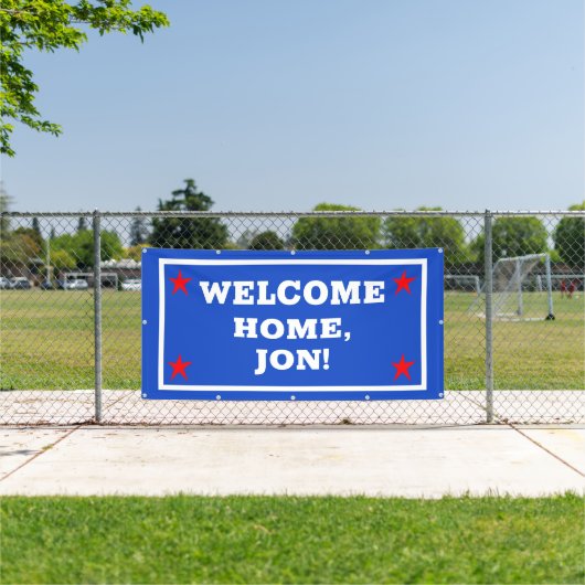 Patriotic USA Welcome Zuhause Banner (Insitu)