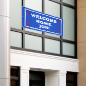 Patriotic USA Welcome Zuhause Banner (Äußeres Gebäude)
