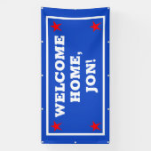 Patriotic USA Welcome Zuhause Banner (Vertikal)