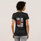 Patriotic Valentine Shirt for Him You Are The One  (Schwarz voll)