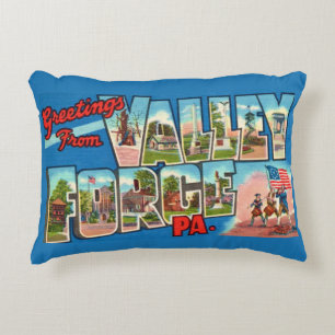 Patriotic Valley Forge PA Throw Kissen