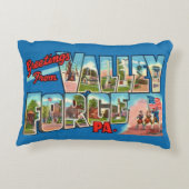 Patriotic Valley Forge PA Throw Kissen (Rückseite)