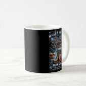 Patriotic Veteran Definition Blank Check Sacrifice Kaffeetasse (VorderseiteRechts)