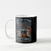 Patriotic Veteran Definition Blank Check Sacrifice Kaffeetasse (Links)