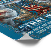 Patriotic Veteran Definition Blank Check Sacrifice Poster (Ecke)