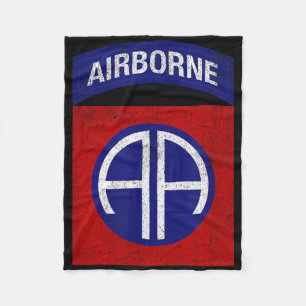 Patriotic Veteran Military erschüttert 82. Airborn Fleecedecke