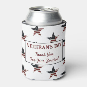 Patriotic Veteran's Day American Flag Star Dosenkühler