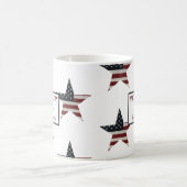 Patriotic Veteran's Day American Flag Star Kaffeetasse (Mittel)
