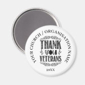 Patriotic Veterans Day Gift Magnet (Vorderseite/Rückseite)